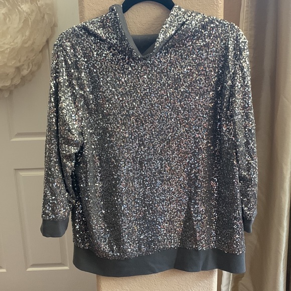 Chicos Zenergy size 2 or large in US. SEQUIN and lined - Picture 5 of 10